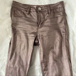 NWOT Charlotte Russe Metallic Skinny Jeans